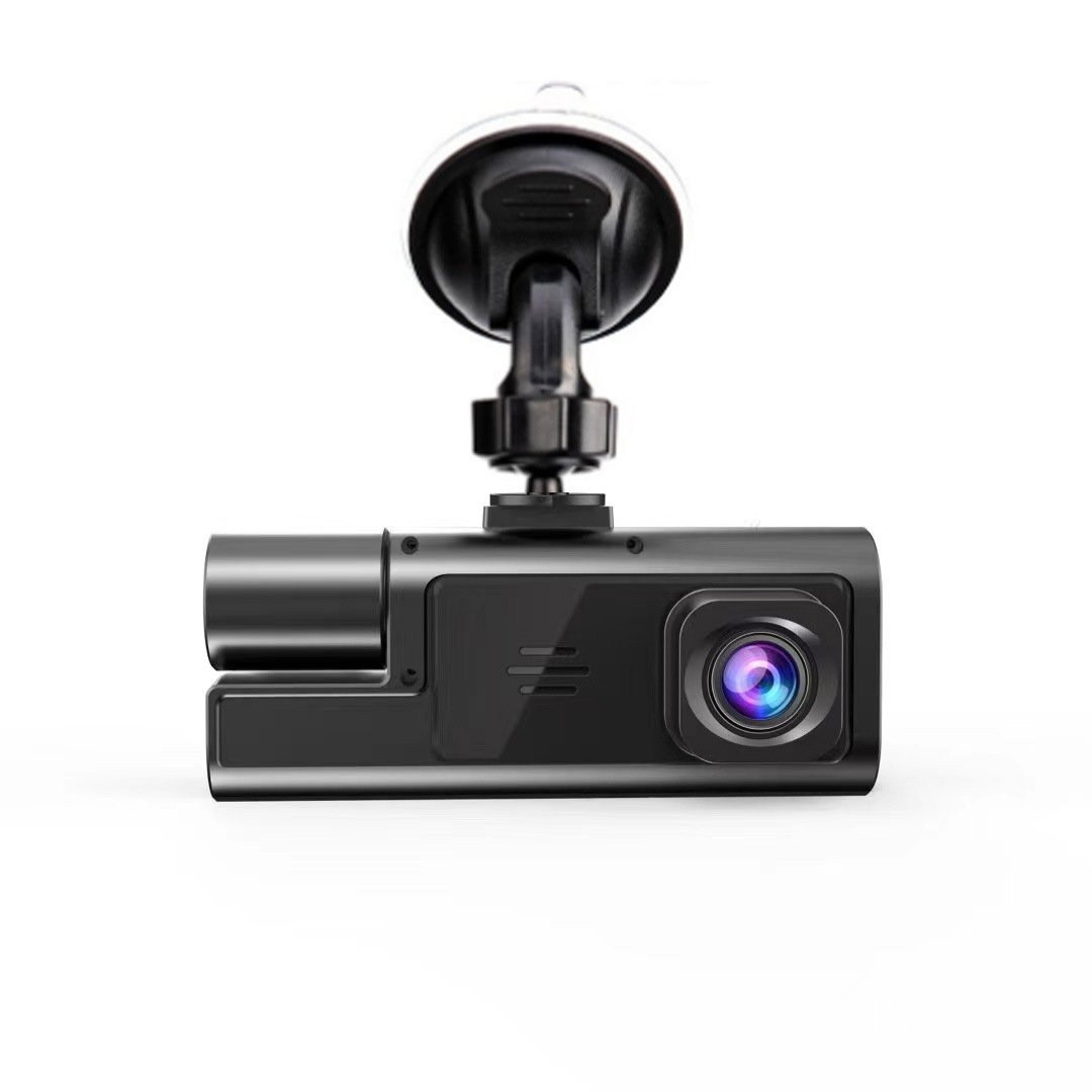 Caméra embarquée HD 1080p pour voiture, double objectif avant-arrière-intérieur, enregistreur vidéo avec capteur G – Image 2