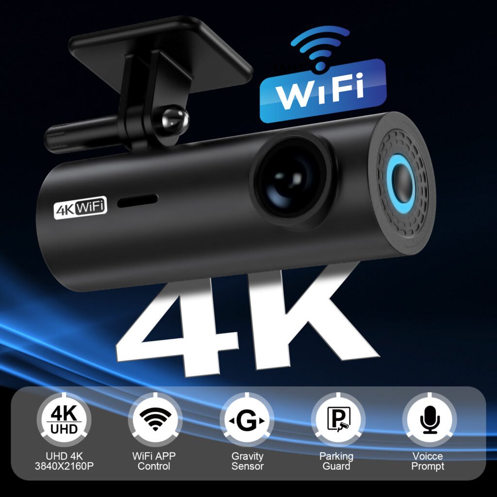 Enregistreur de conduite haute définition 4K WiFi