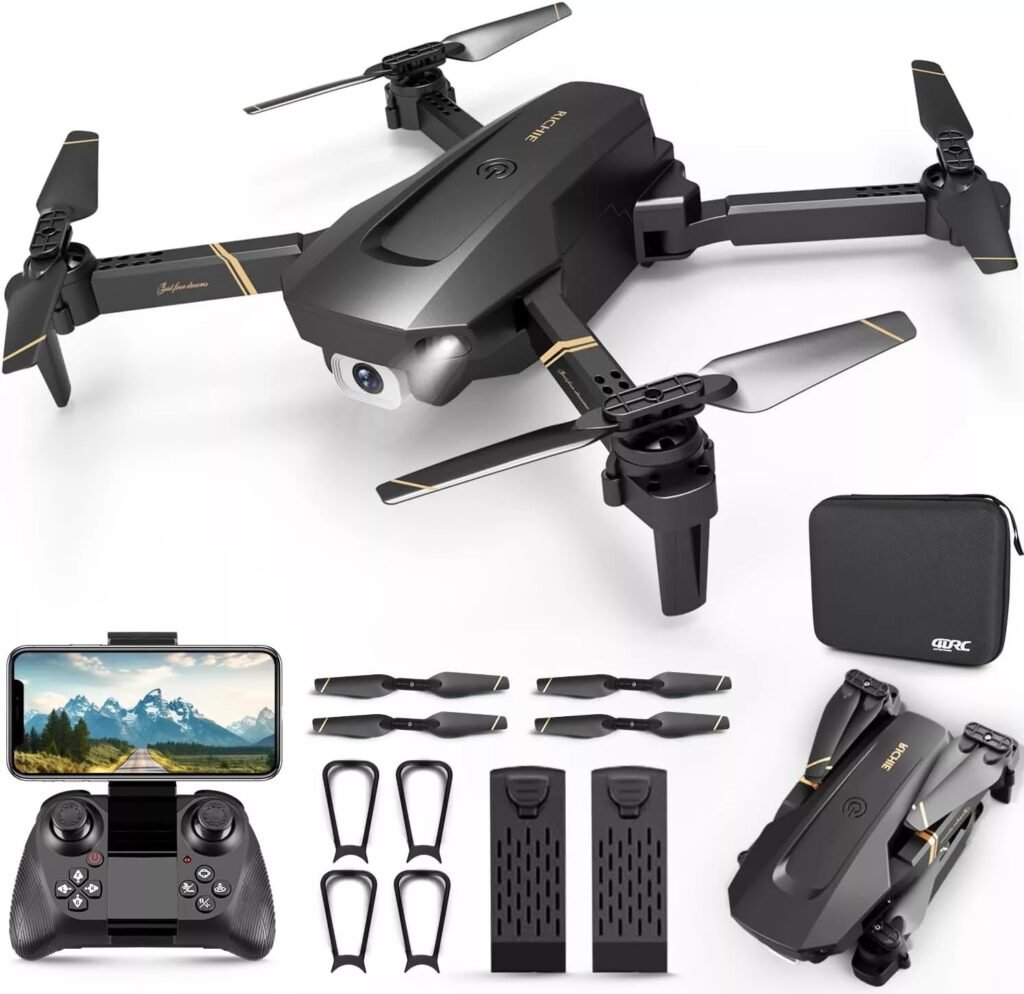 Mini drone pliable V4 avec caméra 4K/1080p HD, 3 batteries, drone pour adultes et enfants, quadricoptère télécommandé, livraison aléatoire par UPS ou USPS.