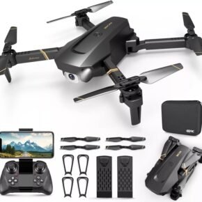 Mini drone pliable V4 avec caméra 4K/1080p HD, 3 batteries, drone pour adultes et enfants, quadricoptère télécommandé, livraison aléatoire par UPS ou USPS.