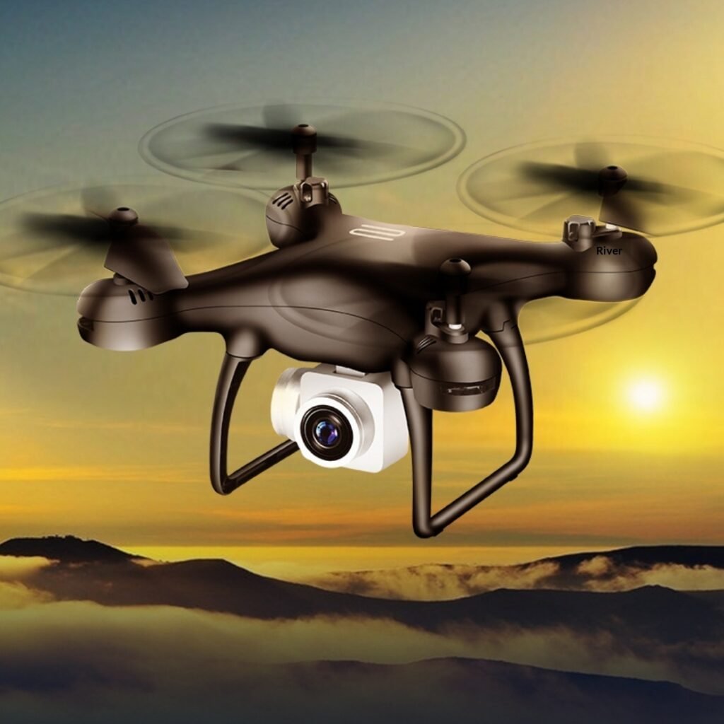 Drone quadricoptère 4K télécommandé pour la photographie aérienne
