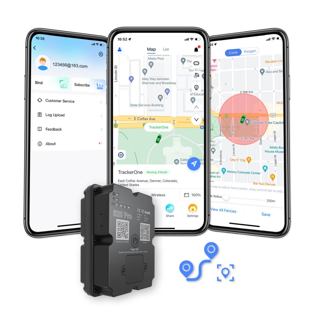 Traceur GPS 4G pour véhicules avec batterie longue durée - Jusqu'à 30 jours d'autonomie en veille, suivi en temps réel, magnétique et étanche, abonnement requis