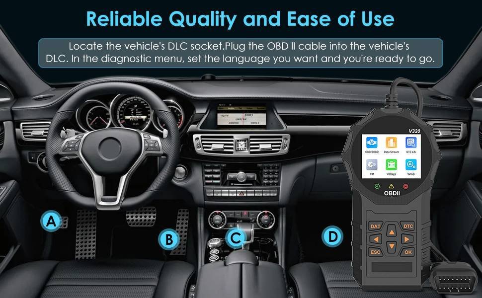 Automotive OBD2 Scanner OBD Code Reader Car Check Engine Fault Diagnostic Tool – Image 8