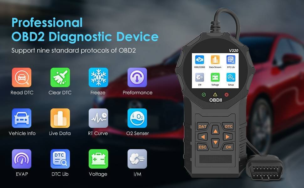 Automotive OBD2 Scanner OBD Code Reader Car Check Engine Fault Diagnostic Tool – Image 5