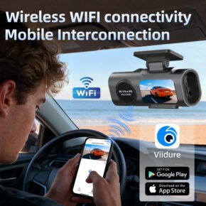 Caméra embarquée 4K avec enregistrement double HD (avant et arrière) et Wi-Fi